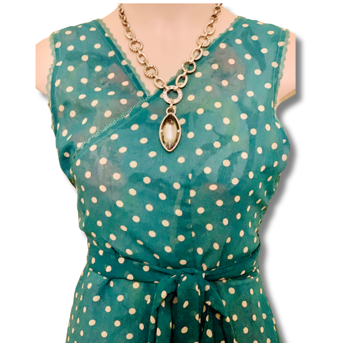 Annah Stretton Reversible Wrap Dress - Green - Image 4